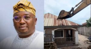 Oyo Govt Demolishes House Used by Kidn@ppers of Adelabu’s Sister and Twin Sons