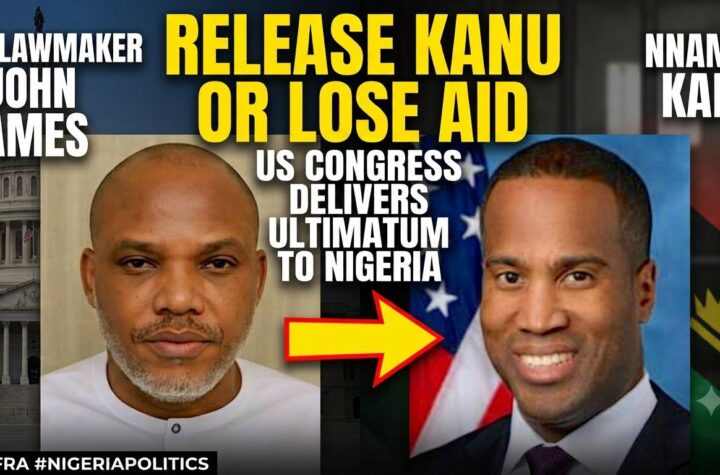 US lawmaker John James tells Nigeria to free Nnamdi Kanu or risk losing American aid
