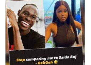 WATCH: Wedding Saga: “Bring him to my church so I can handle his mouth” — Saida Boj reacts to old video of GehGeh saying he should be taken to a Celestial church if he ever gets married