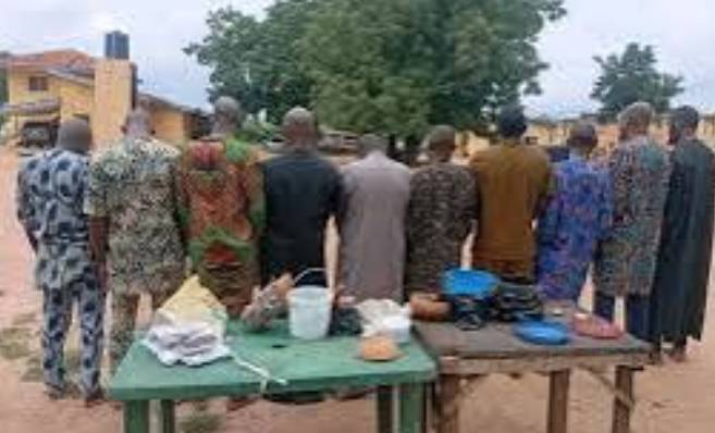 10 Human-Parts Merchants Arrested in Oyo State. Police Recover Human Body Parts And Charms