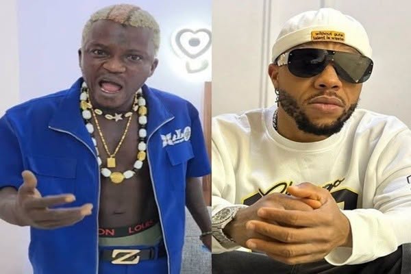 Actor Charles Okocha Gets Revenge, Defe@ts Portable After Singer Is Disqualified for Failing to Return for the Round 2 of Their Boxing Rematch