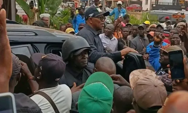 Peter Obi storms Plateau after Benue blockade [VIDEO]