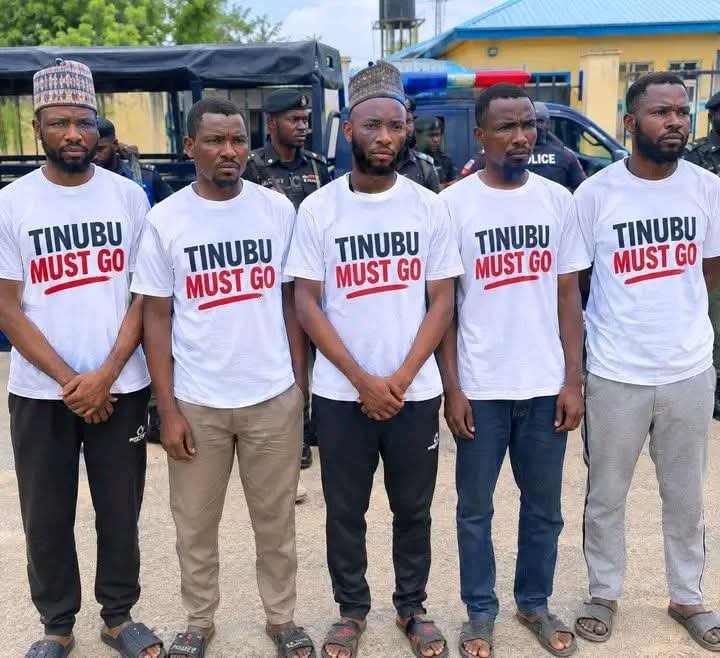 Five Men Arrested for Wearing ‘Tinubu Must Go’ T-Shirts in Maiduguri