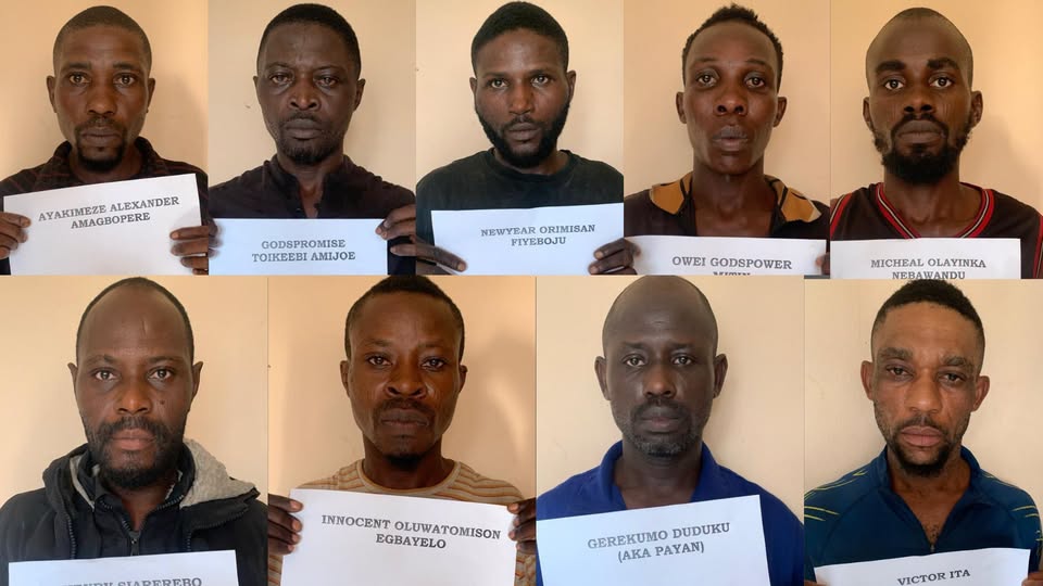 Nine Crude Oil Th+eves Sentenced to 10 Years in Prison in Akwa Ibom