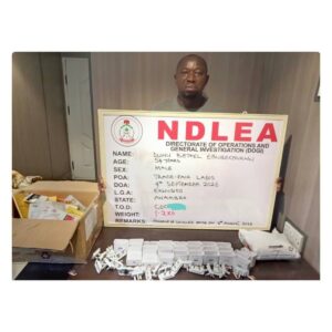 NDLEA Arrests 34-YearOld Ex-Convict Businessman Who Allegedly Hid C@caine Inside Herbal Tea Packs and Phone Chargers Bound for Saudi Arabia