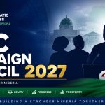 Nigeria Democratic Congress National Campaign Council announcement for 2027 elections featuring Peter Obi and Henry Dickson