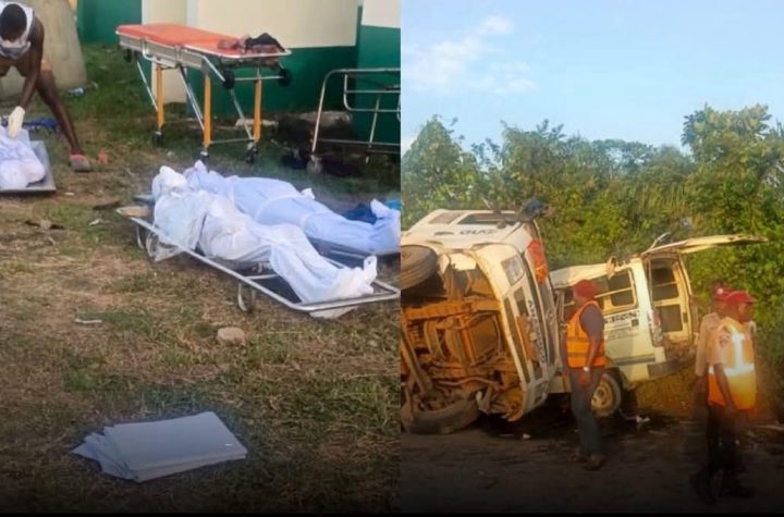 Five students on their way to seek IT placements crushed to de@th by a Logistics truck along the Ijebu–Epe Road